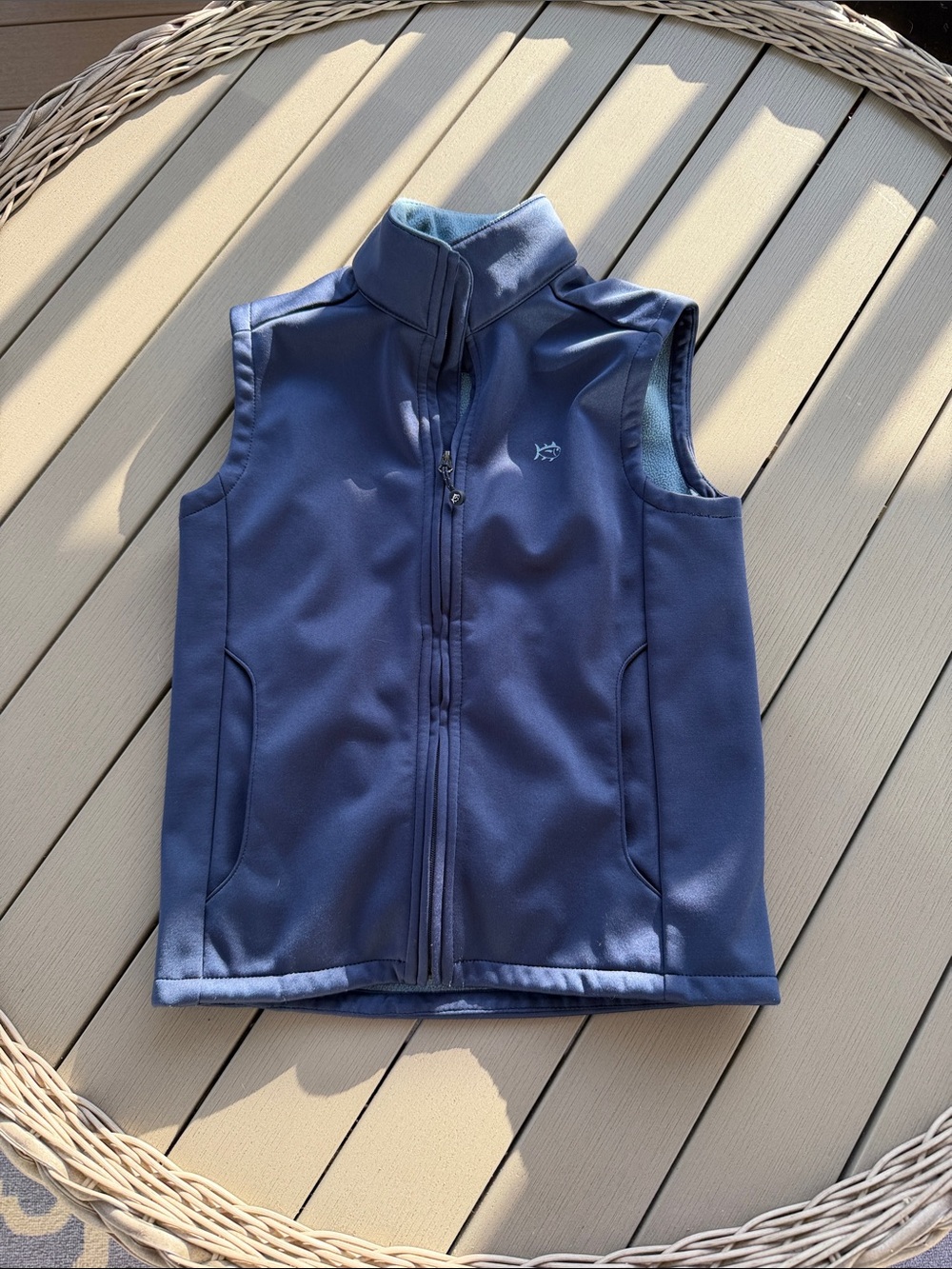 Southern Tide Navy Softshell Kids Vest